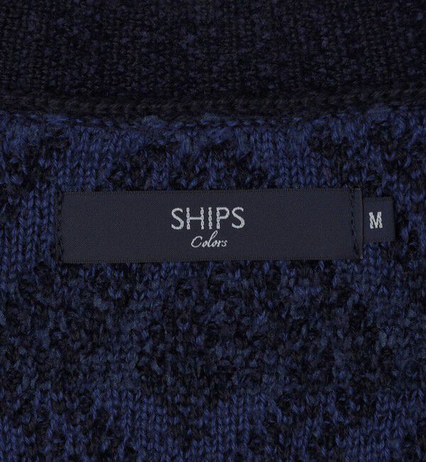 SHIPS Colors 「SHIPS Colors:〈手洗い可能〉ジャカード モール カーディガン」|カーディガン|