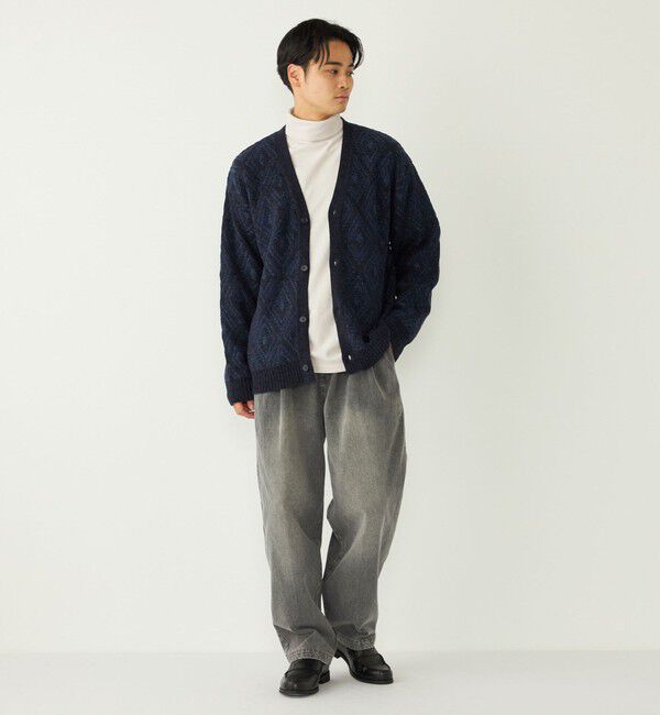 SHIPS Colors 「SHIPS Colors:〈手洗い可能〉ジャカード モール カーディガン」|カーディガン|