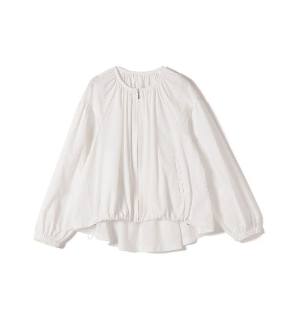 SHIPS for women「《予約》〈 接触冷感 / 撥水加工〉TEXBRID(R) タフタ ギャザー 羽織 ブルゾン」|ブルゾン・スタジャン|