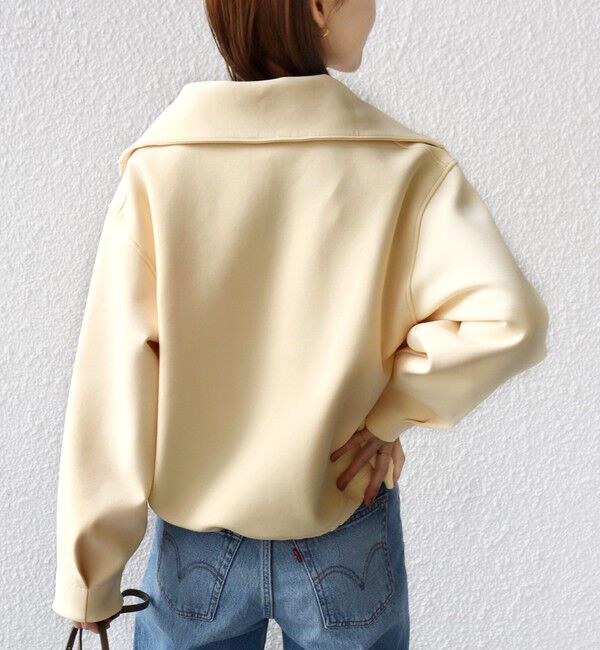 SHIPS for women「【WEB限定】〈手洗い可能〉裾 ドロスト ダンボール スナップ ボタン カーディガン」|カーディガン|