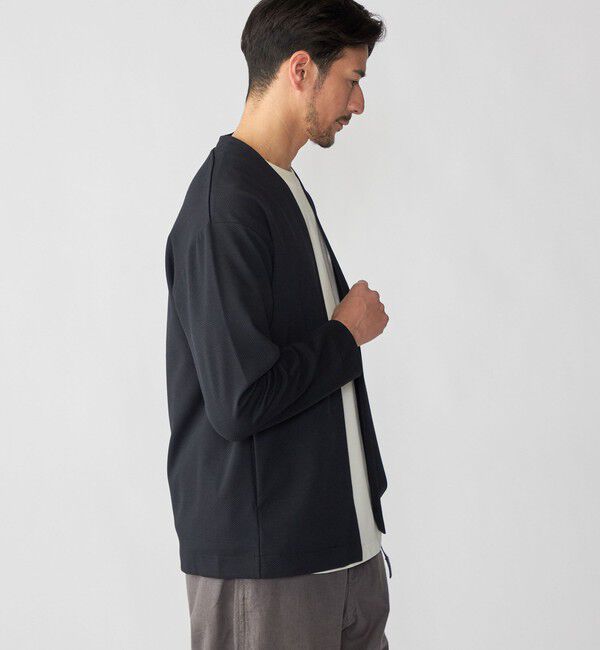 SHIPS「SHIPS: 〈セットアップ対応〉ジャカード ノーカラー カーディガン」|カーディガン|