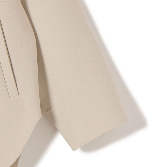 SHIPS for women「〈手洗い可能〉ストレッチ 二重織 リバー 仕立て ノーカラー コート」|その他|