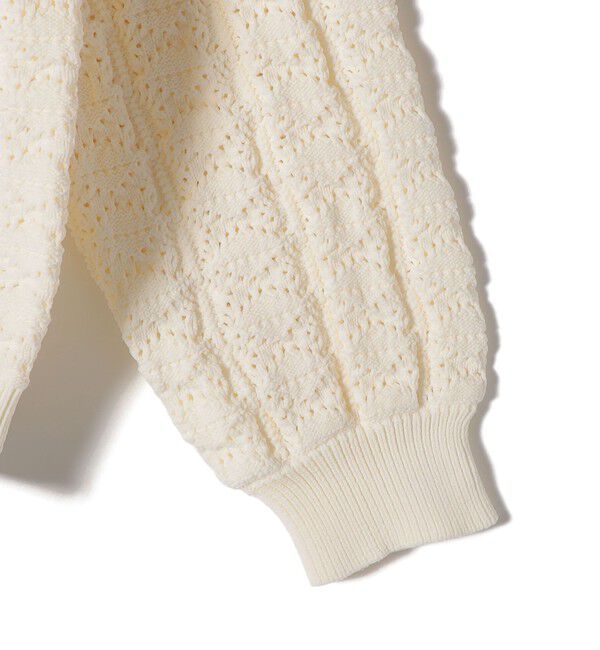 SHIPS Colors 「《予約》SHIPS Colors:〈手洗い可能〉柄編み ジップ カーディガン◆」|カーディガン|