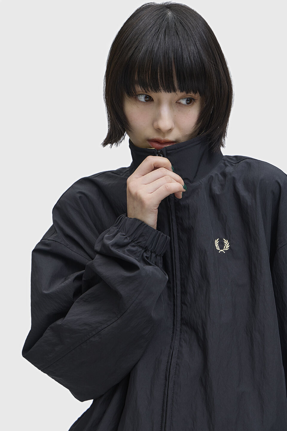 FRED PERRY 「Zip Through Jacket」|ブルゾン・スタジャン|BLACK