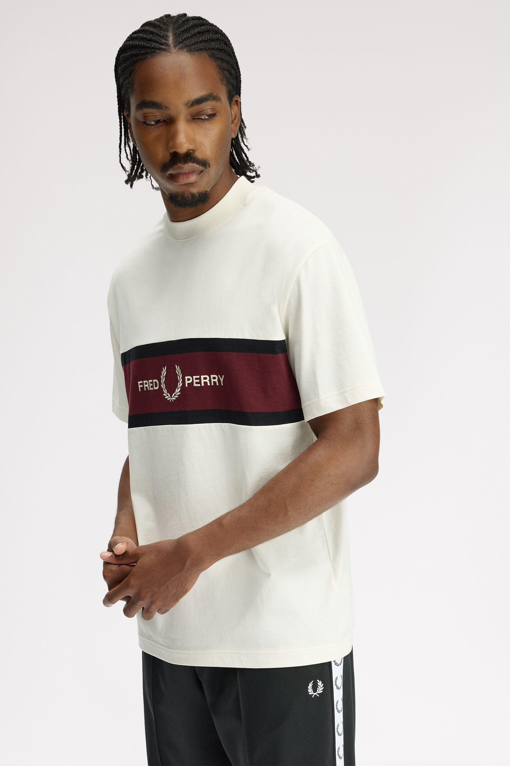 FRED PERRY 「Embroidered Panel T-Shirt」|Tシャツ・カットソー|