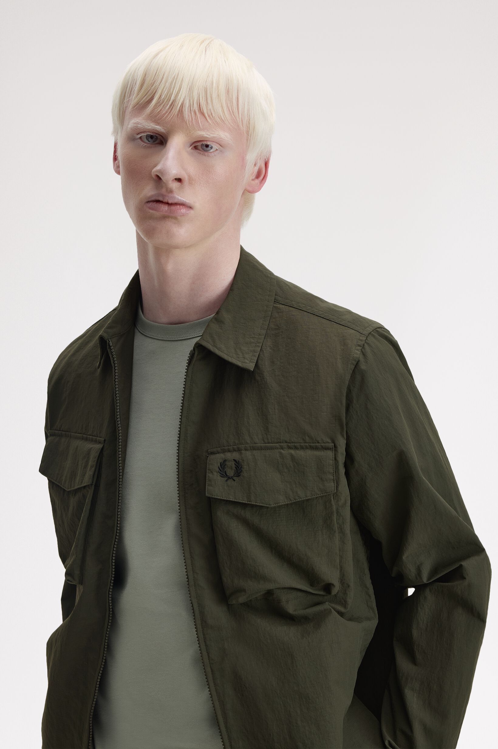 FRED PERRY 「Ripstop Pocket Overshirt」|ブルゾン・スタジャン|HUNTING GREEN