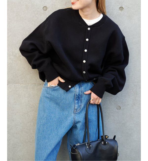 OUTDOOR PRODUCTS Usual Things「新色 スウェットライクニットカーディガン」|カーディガン|ブラック