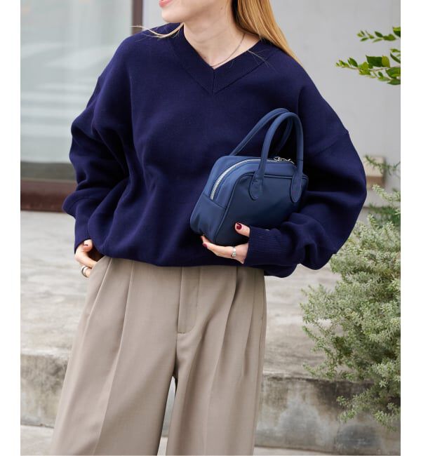 OUTDOOR PRODUCTS Usual Things「≪予約≫スウェットライクVネックニットプルオーバー」|ニット・セーター|