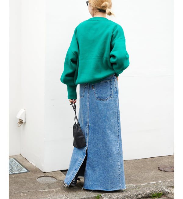 OUTDOOR PRODUCTS Usual Things「≪予約≫スウェットライクVネックニットプルオーバー」|ニット・セーター|