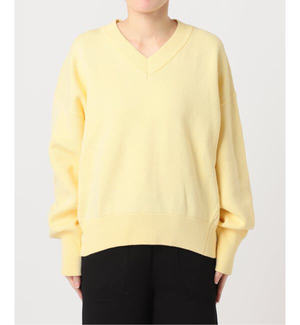 OUTDOOR PRODUCTS Usual Things「≪予約≫スウェットライクVネックニットプルオーバー」|ニット・セーター|