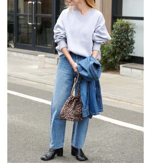 OUTDOOR PRODUCTS Usual Things「≪予約≫スウェットライクVネックニットプルオーバー」|ニット・セーター|