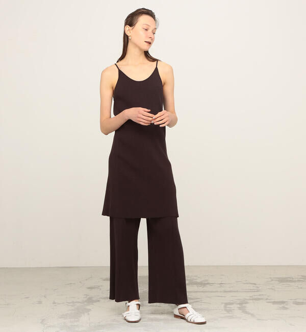 Ballsey「リネンコットンリブ バックレースアップキャミソールプルオーバー」|ニット・セーター|