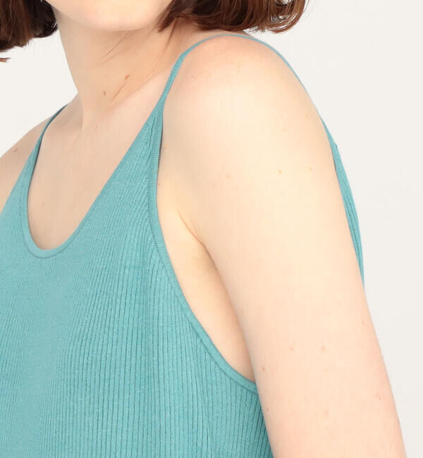 Ballsey「リネンコットンリブ バックレースアップキャミソールプルオーバー」|ニット・セーター|