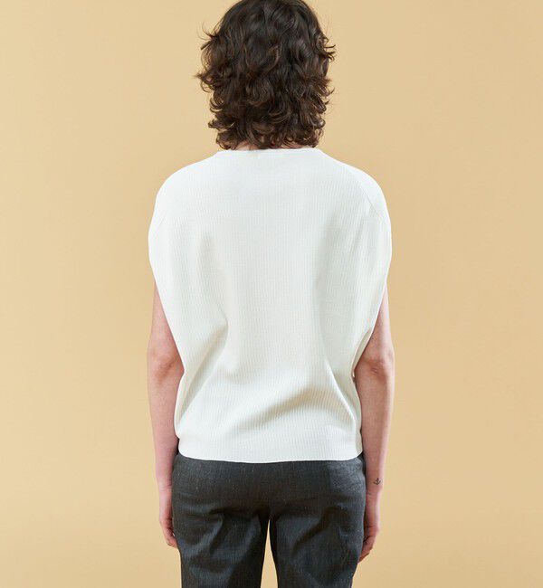 DES PRES「コットンアセテート クルーネックカーディガン」|カーディガン|