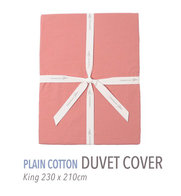 TOMORROWLAND HOME「プレーンコットン 掛布団カバー（キング）」|その他|47 ピンク