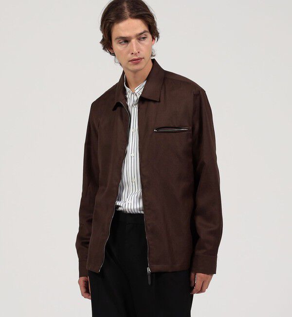 TOMORROWLAND BUYING WEAR「【別注】CARUSO ウール リネン ジップブルゾン」|ブルゾン・スタジャン|