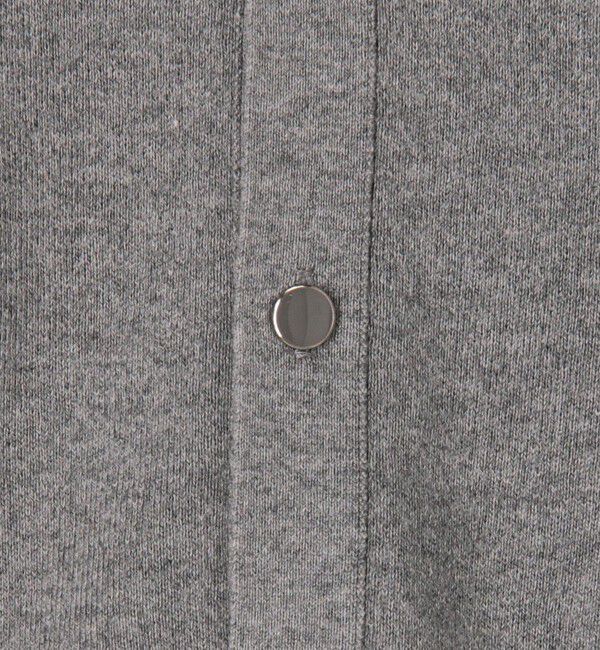 CABaN「コットンカシミヤ パールロゴポロカーディガン」|カーディガン|