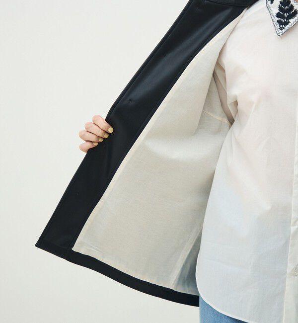 MACPHEE「レザーライク カバーオール」|ブルゾン・スタジャン|