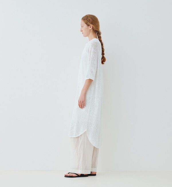 GALERIE VIE「メッシュワーク ロングカーディガン」|カーディガン|