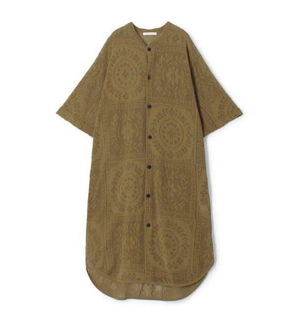 GALERIE VIE「メッシュワーク ロングカーディガン」|カーディガン|55 グリーン