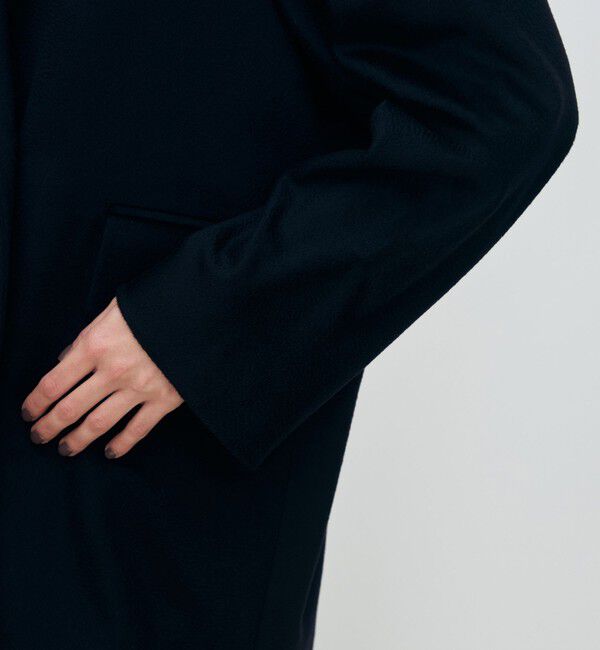 TOMORROWLAND collection「ウェービーカシミヤ ラグランショートコート」|ピーコート|