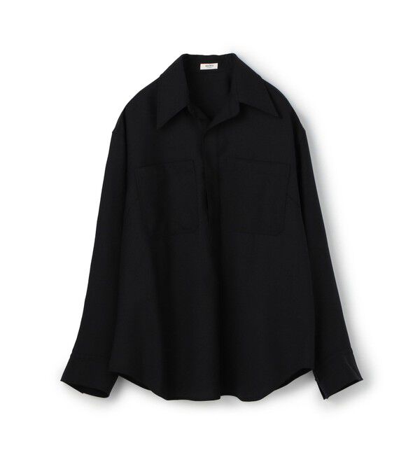 MACPHEE「ウールジョーゼット プルオーバーシャツ」|シャツ・ブラウス|69 ネイビー