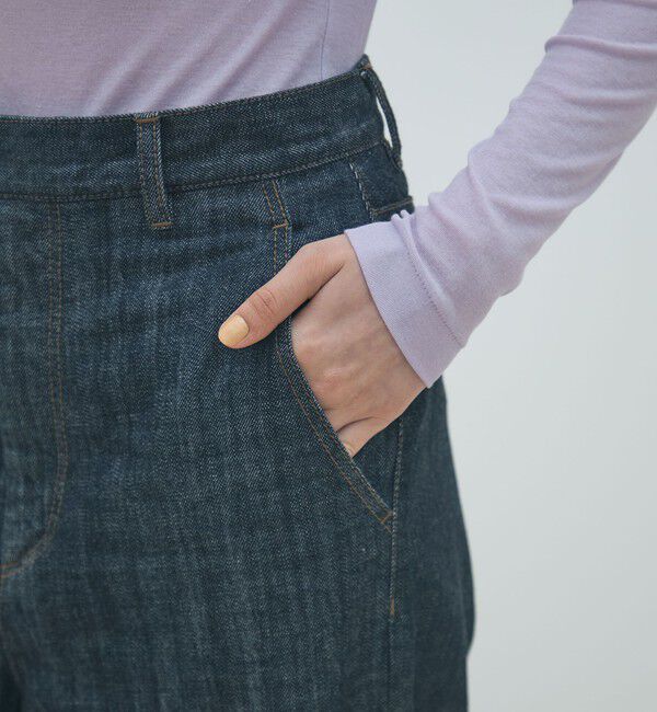 MACPHEE「インディゴデニム ストレートパンツ」|デニム|