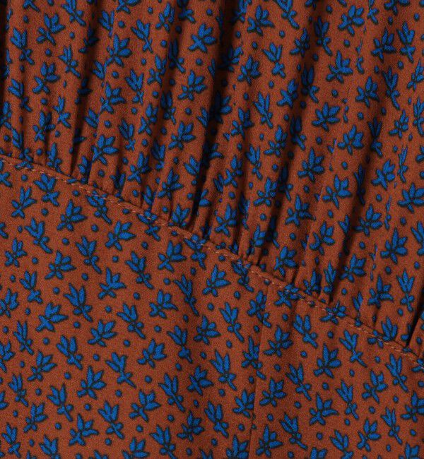 SOULEIADO「ポリエステルジョーゼットプリント ティアードワンピース」|ワンピース|