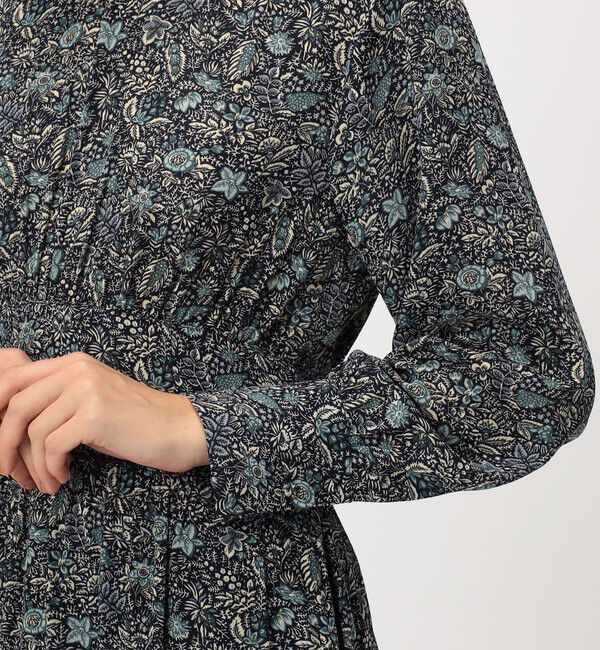 SOULEIADO「ポリエステルジョーゼットプリント ティアードワンピース」|ワンピース|