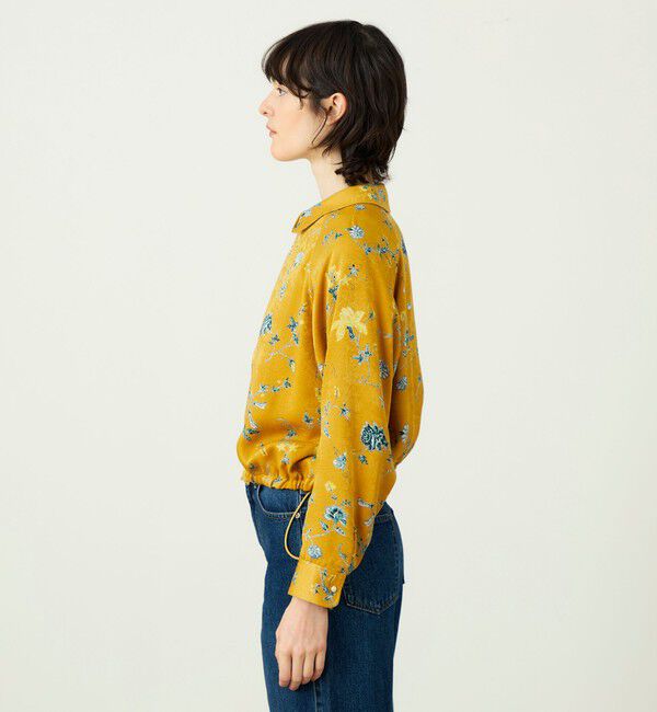 SOULEIADO「ベルベットサテンプリント ブルゾン」|ブルゾン・スタジャン|