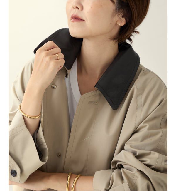 Plage「R&rsquo;IAM レザーカラーTRENCH コート」|トレンチコート|