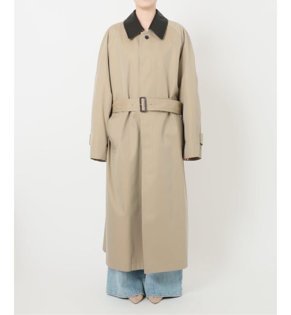 Plage「R&rsquo;IAM レザーカラーTRENCH コート」|トレンチコート|