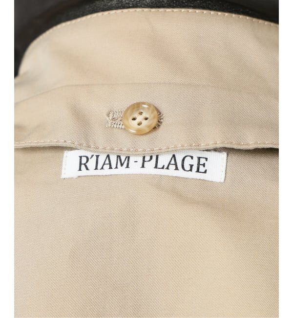 Plage「R&rsquo;IAM レザーカラーTRENCH コート」|トレンチコート|
