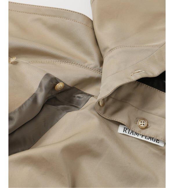 Plage「R&rsquo;IAM レザーカラーTRENCH コート」|トレンチコート|