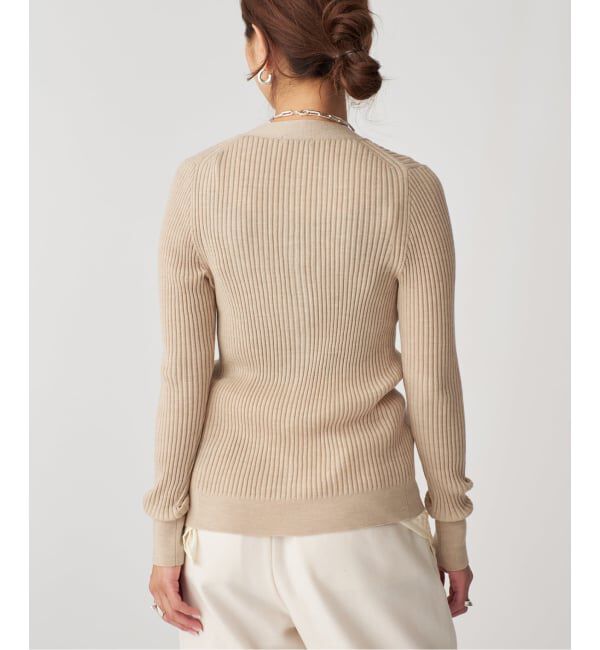 VERMEIL par iena「SLOWOOL Vネック カーディガン」|カーディガン|