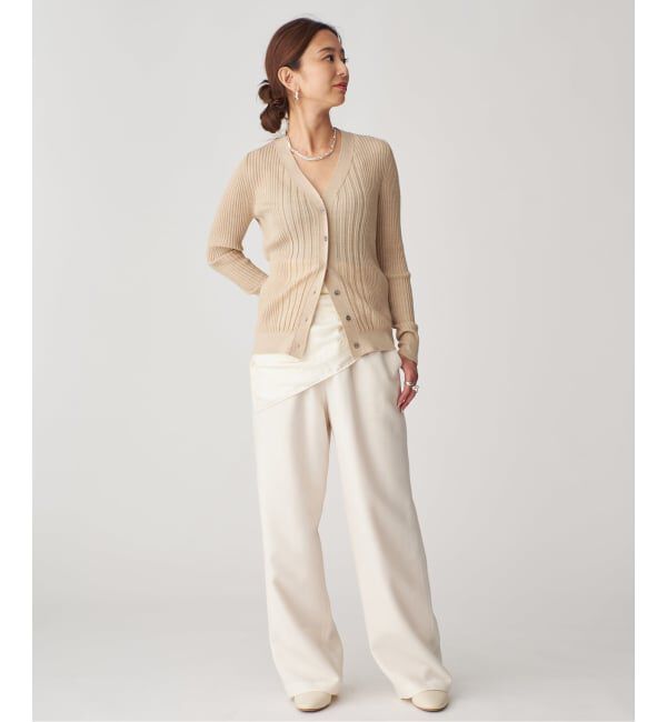 VERMEIL par iena「SLOWOOL Vネック カーディガン」|カーディガン|