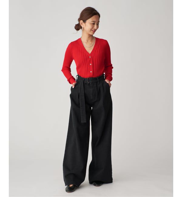 VERMEIL par iena「SLOWOOL Vネック カーディガン」|カーディガン|