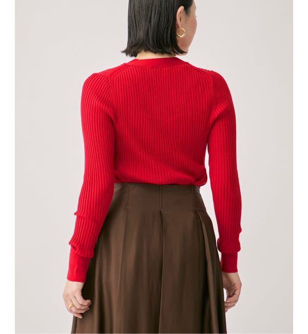 VERMEIL par iena「SLOWOOL Vネック カーディガン」|カーディガン|