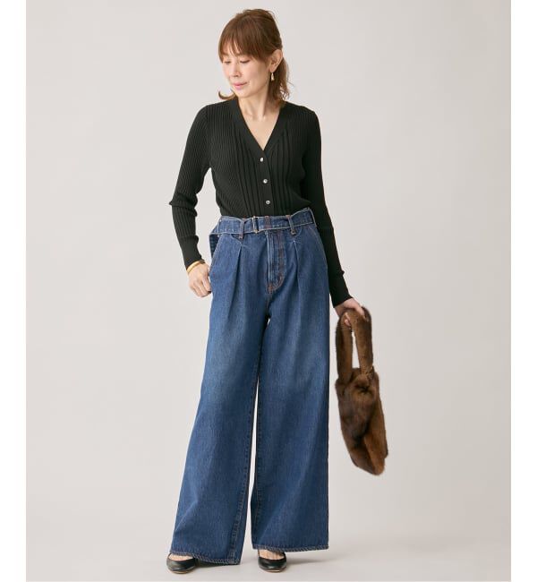 VERMEIL par iena「SLOWOOL Vネック カーディガン」|カーディガン|