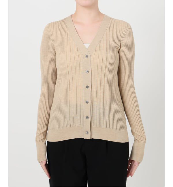 VERMEIL par iena「SLOWOOL Vネック カーディガン」|カーディガン|