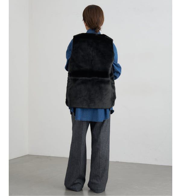 IENA「Barbour/バブアー KARIN FAUX FUR GILET ベスト LGI0201」|ダウンベスト・ベスト|