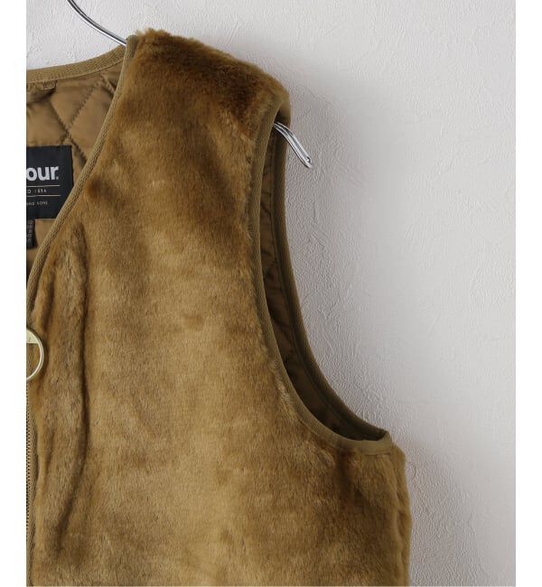IENA「Barbour/バブアー KARIN FAUX FUR GILET ベスト LGI0201」|ダウンベスト・ベスト|
