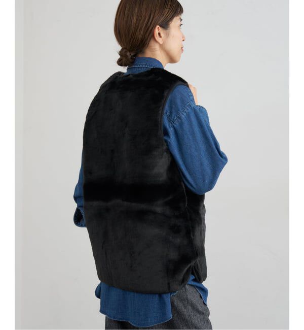 IENA「Barbour/バブアー KARIN FAUX FUR GILET ベスト LGI0201」|ダウンベスト・ベスト|