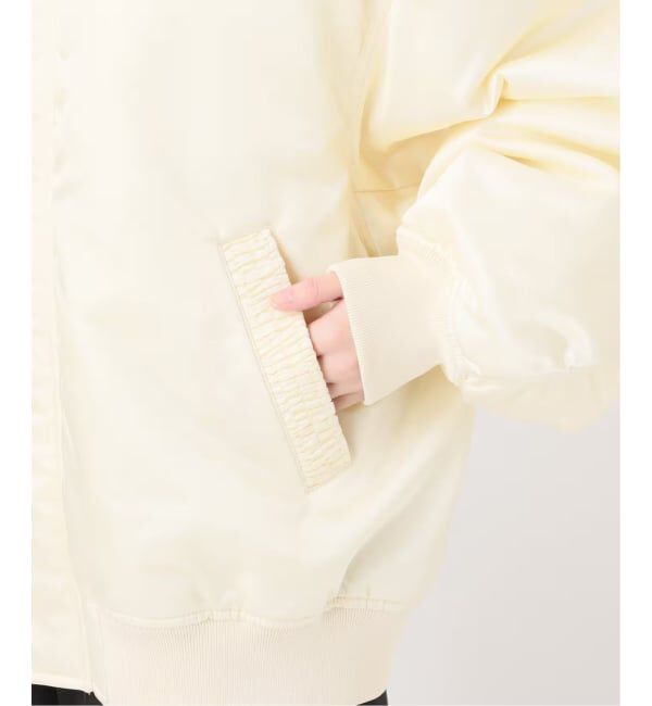 IENA LA BOUCLE「IENA LA BOUCLE LIMONTAナイロンワイドフォルムMA-1」|ブルゾン・スタジャン|