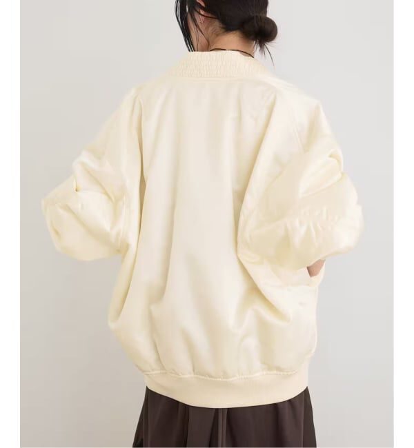 IENA LA BOUCLE「IENA LA BOUCLE LIMONTAナイロンワイドフォルムMA-1」|ブルゾン・スタジャン|