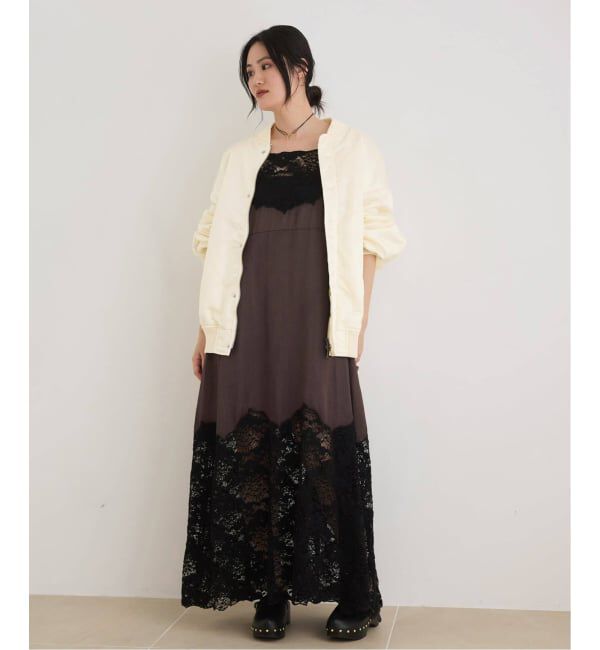 IENA LA BOUCLE「IENA LA BOUCLE LIMONTAナイロンワイドフォルムMA-1」|ブルゾン・スタジャン|