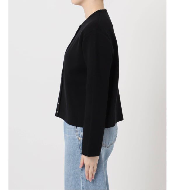 IENA「《追加2》ダブルフェイススナップカーディガン」|カーディガン|
