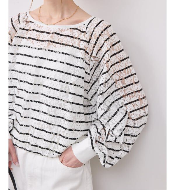 SLOBE IENA「《予約》PROVOKE/プロヴォーク  レースプルオーバー PV-030081」|その他|