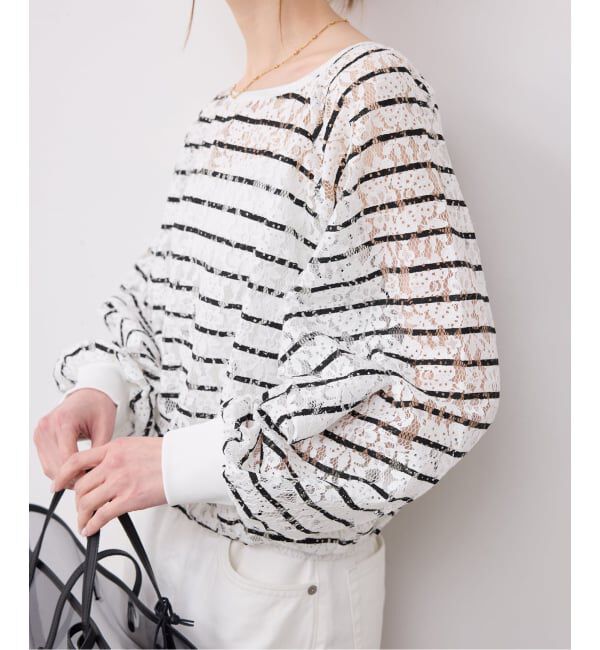 SLOBE IENA「《予約》PROVOKE/プロヴォーク  レースプルオーバー PV-030081」|その他|