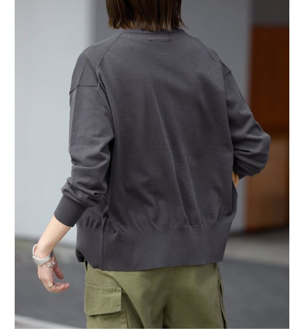 SLOBE IENA「《シリーズあり/予約》コットンキュプラクルーネックカーディガン」|カーディガン|